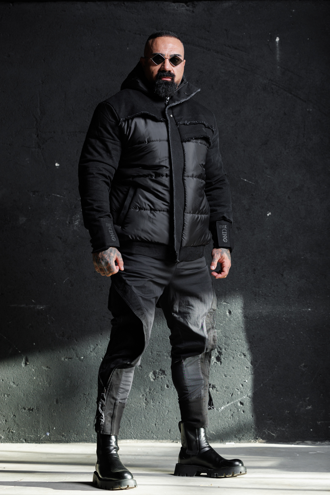 Зимното топло яке с модерни елементи деним the king-м88