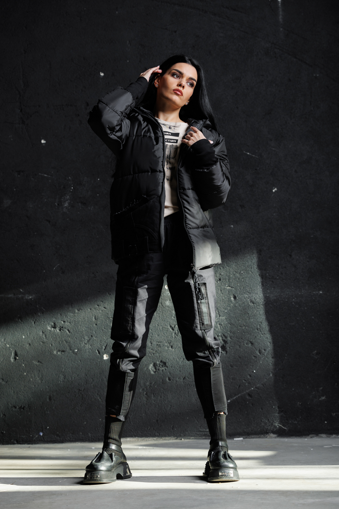 Дамско топло яке veteida black-610 - Image 3