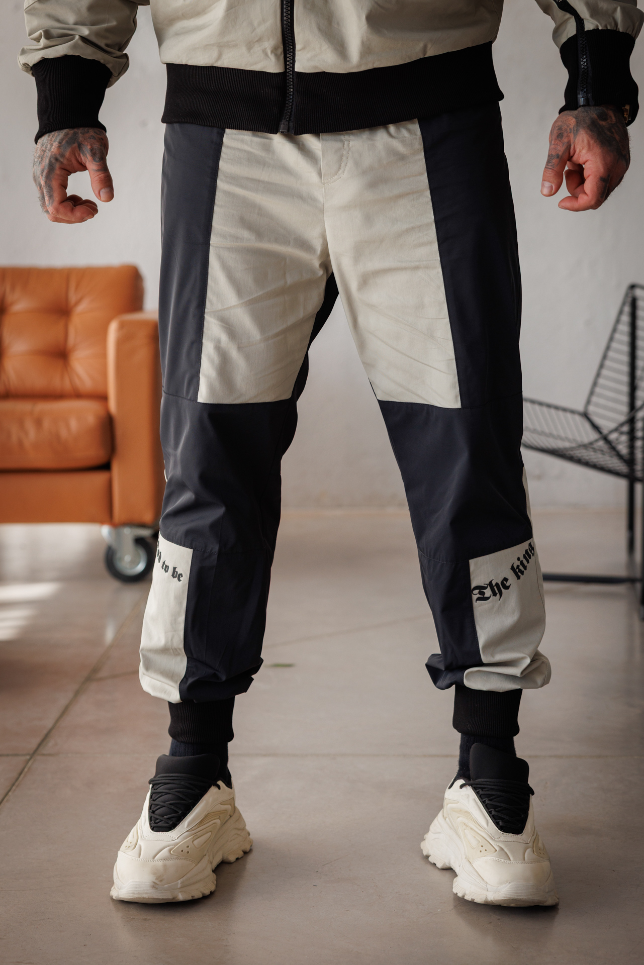 Мъжки дизайнерски панталон the king-м105