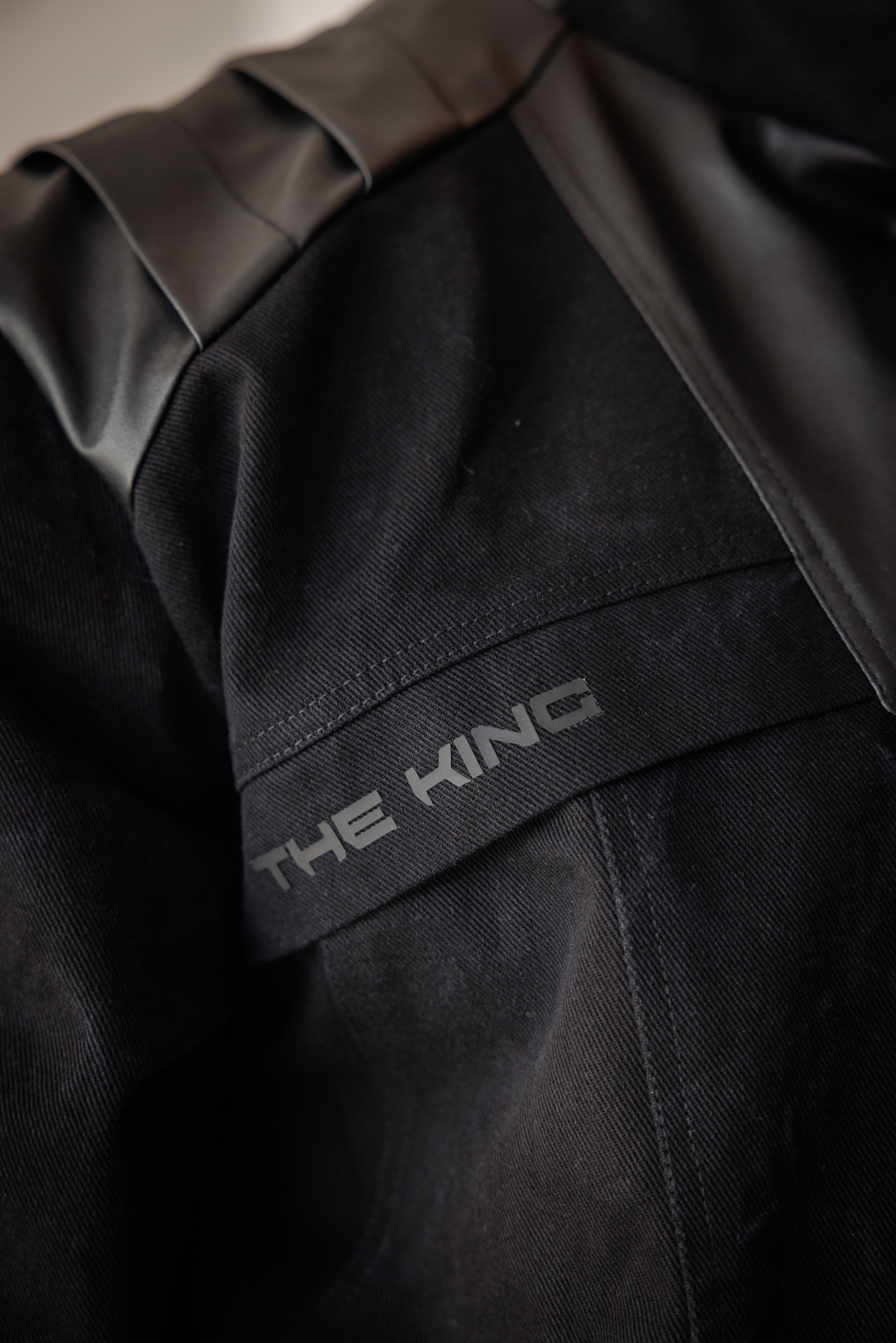 Мъжко дизайнерско яке the king black-м121 - Image 2