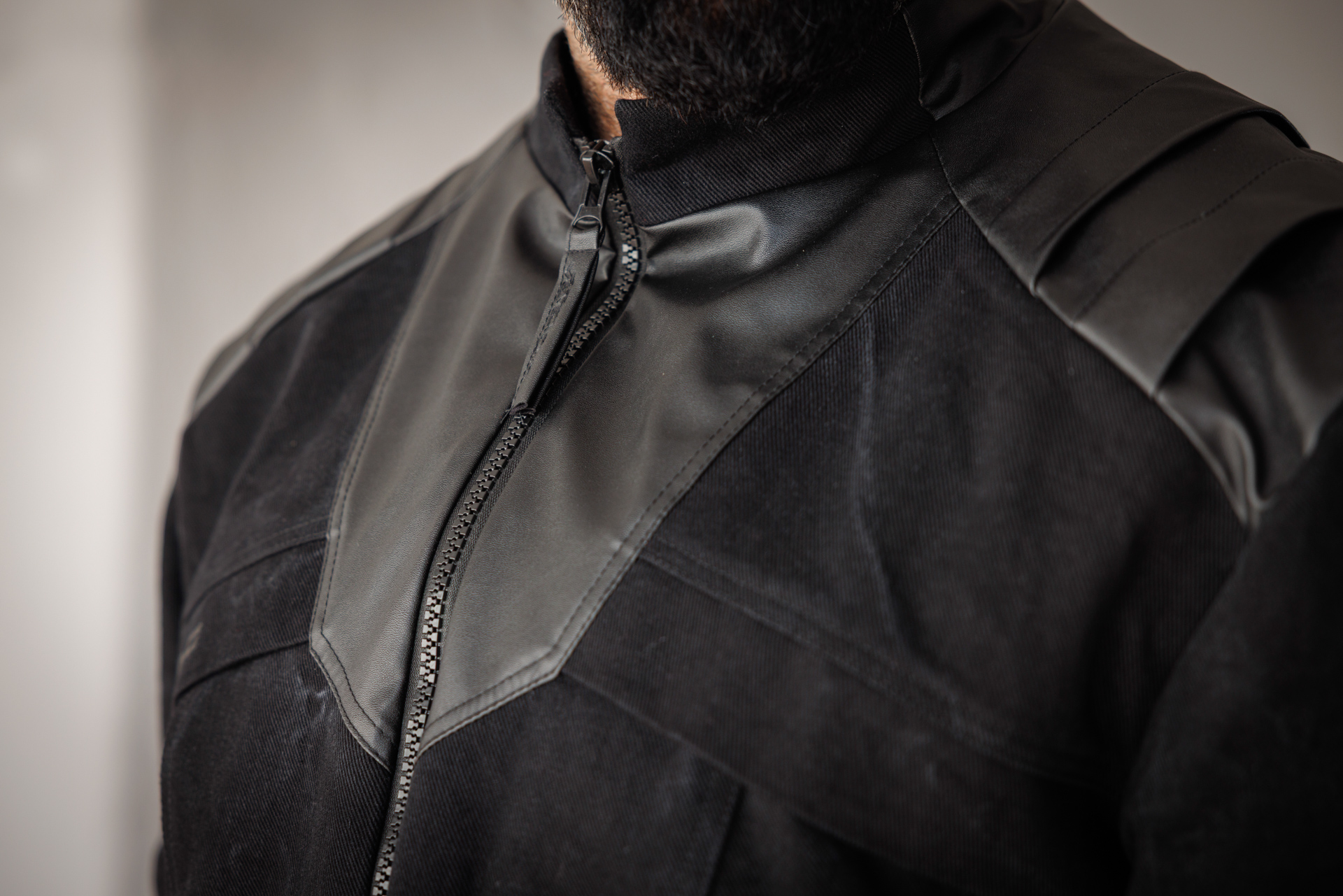 Мъжко дизайнерско яке the king black-м121 - Image 11