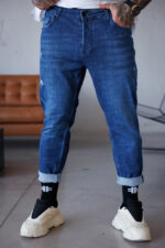 Мъжки дънки в син цвят-the king blue156