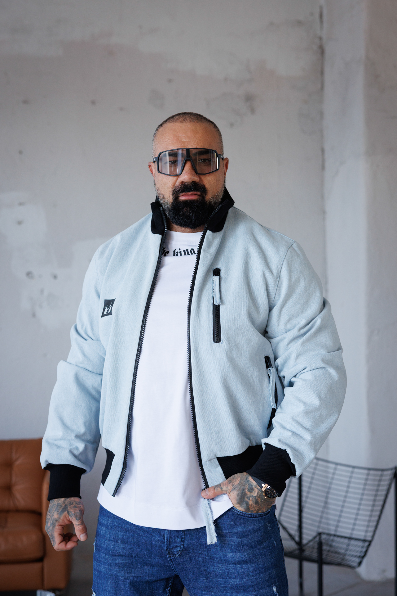 Мъжко яке деним the king-м97