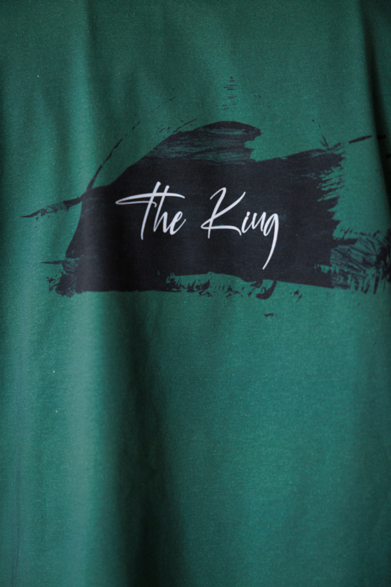 Мъжка дизайнерска тениска зелена the king-м118 - Image 5