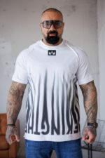 Мъжка дизайнерска тениска бяла The King-м119