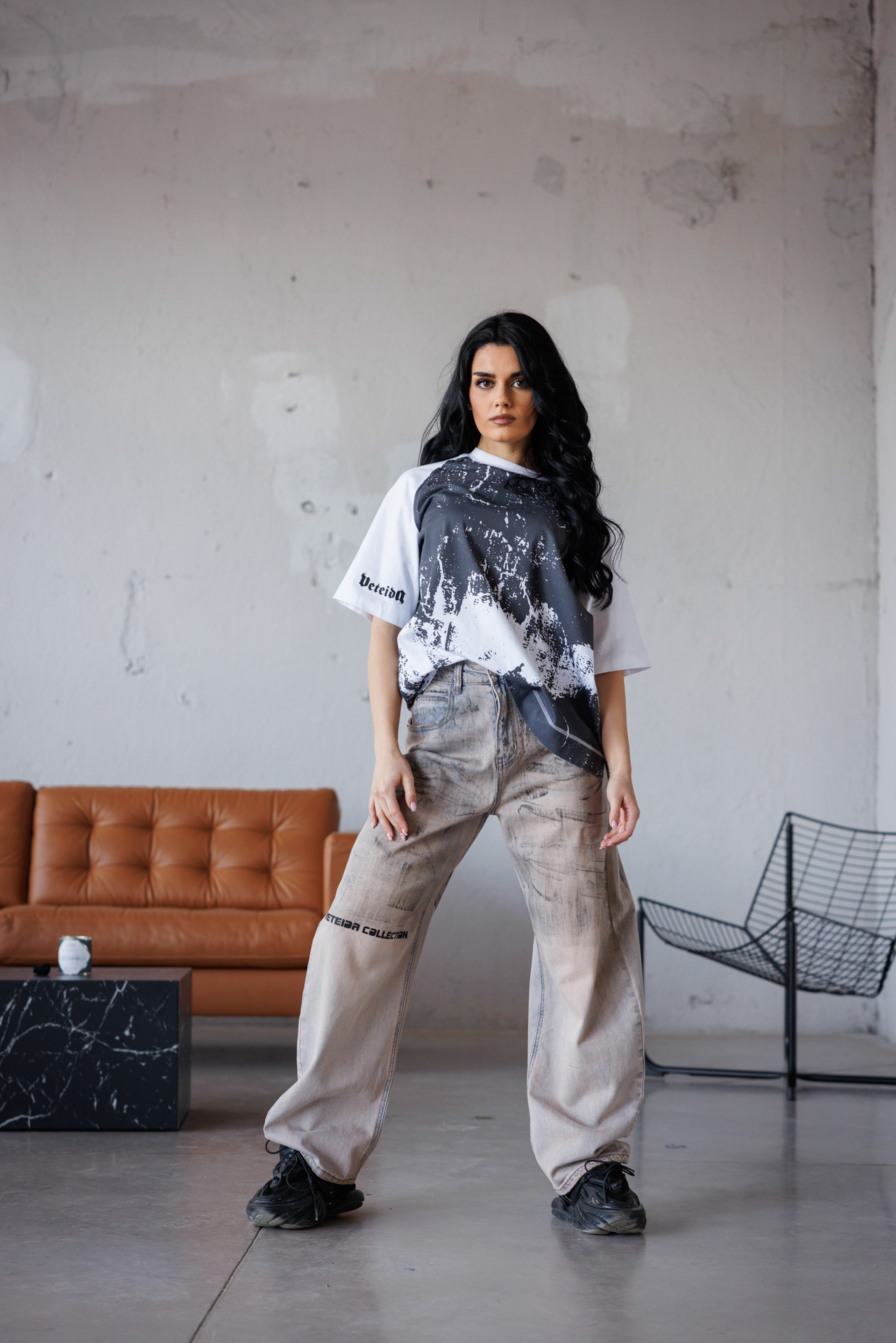 Дамски дънки с широк крачол-pink888 - Image 9