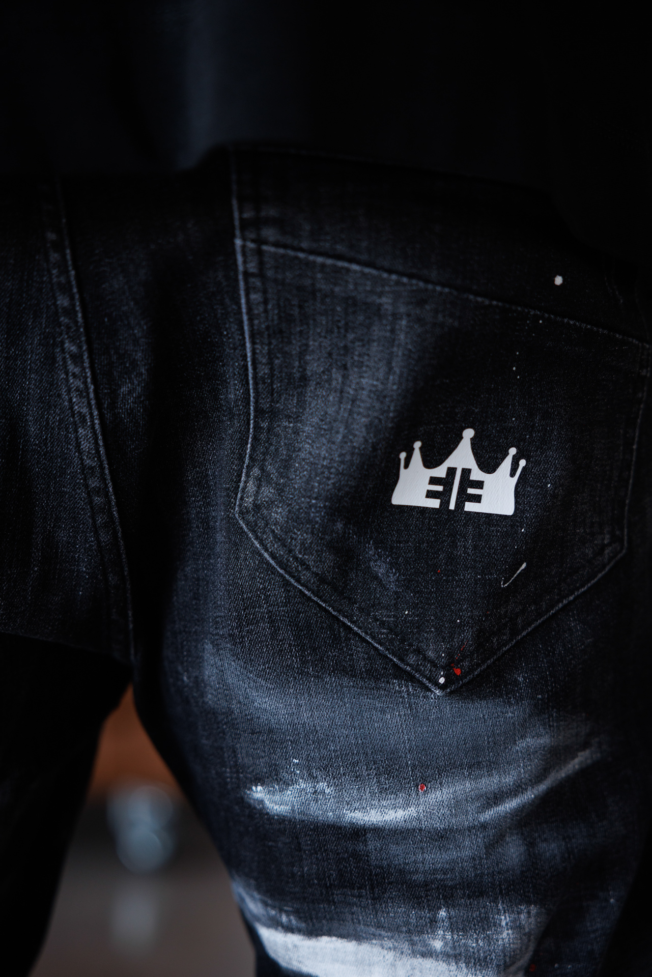 Мъжки дизайнерски дънки the king-м333 - Image 4