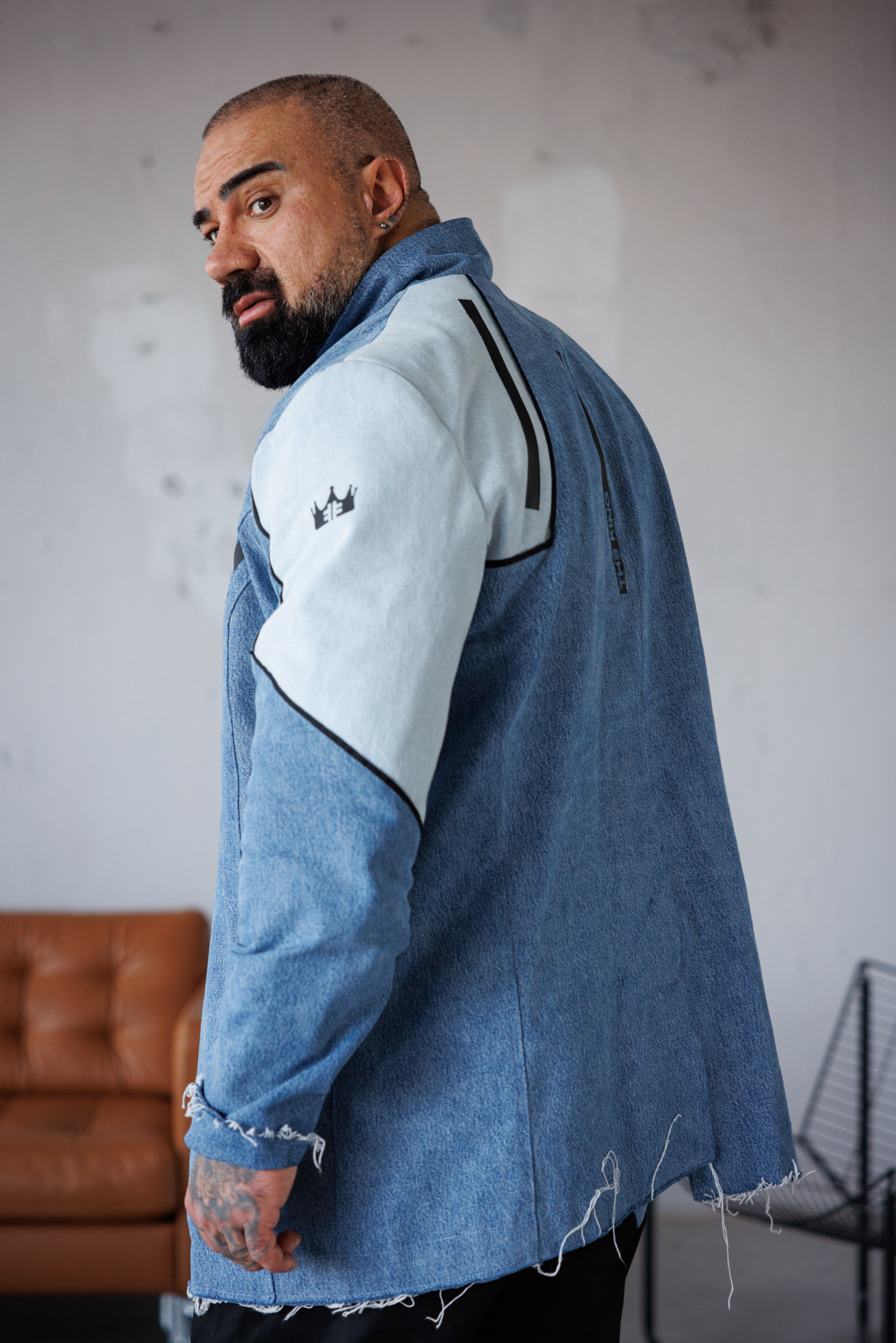 Мъжко дънково сако the king-м107