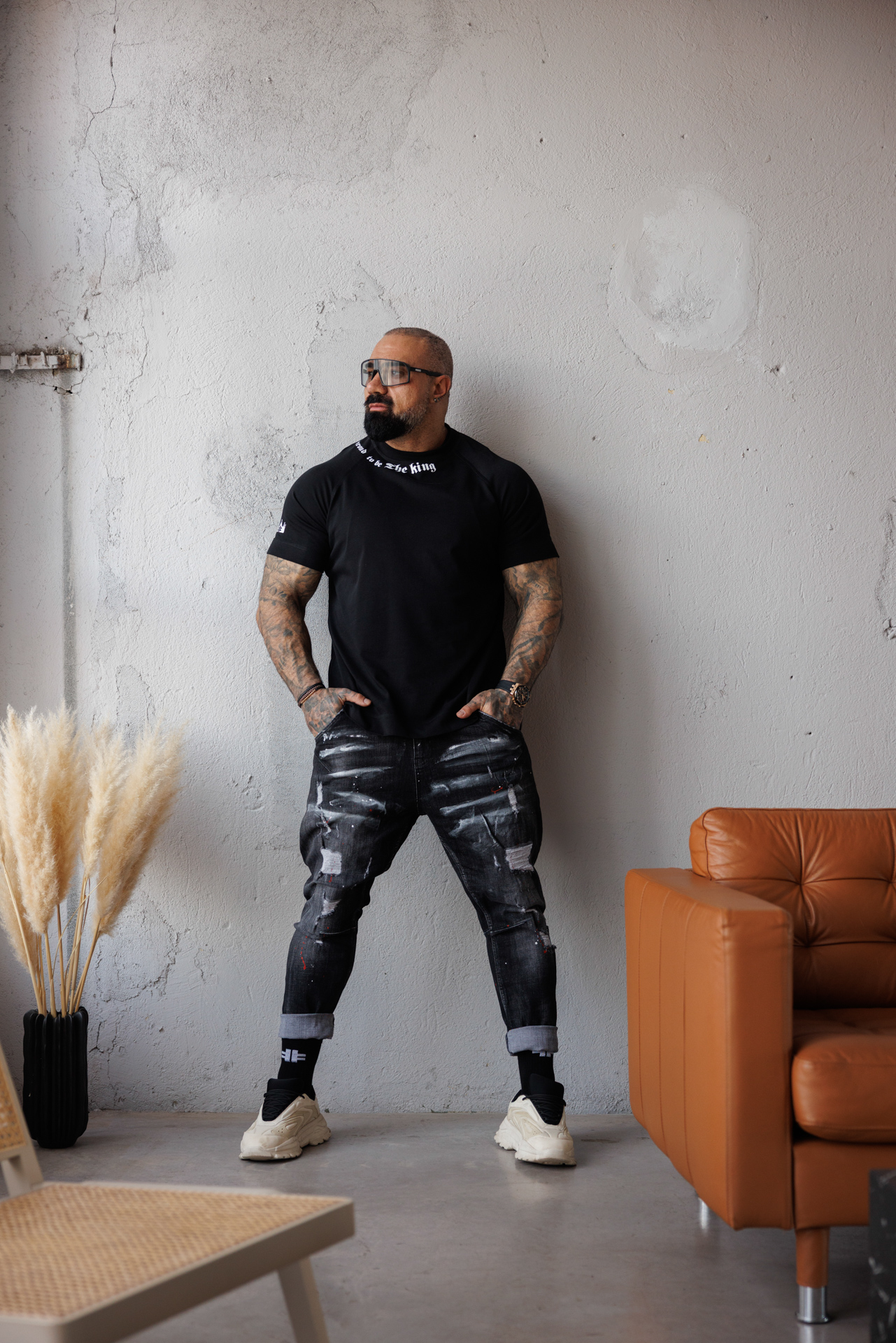 Мъжки дизайнерски дънки the king-м333 - Image 7