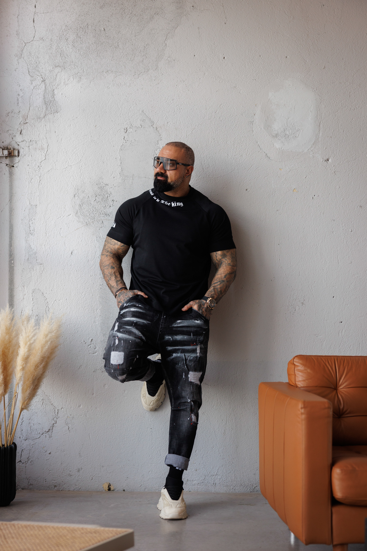 Мъжки дизайнерски дънки the king-м333 - Image 6