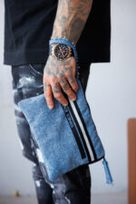 Мъжка чанта за ръка the king blue-а185