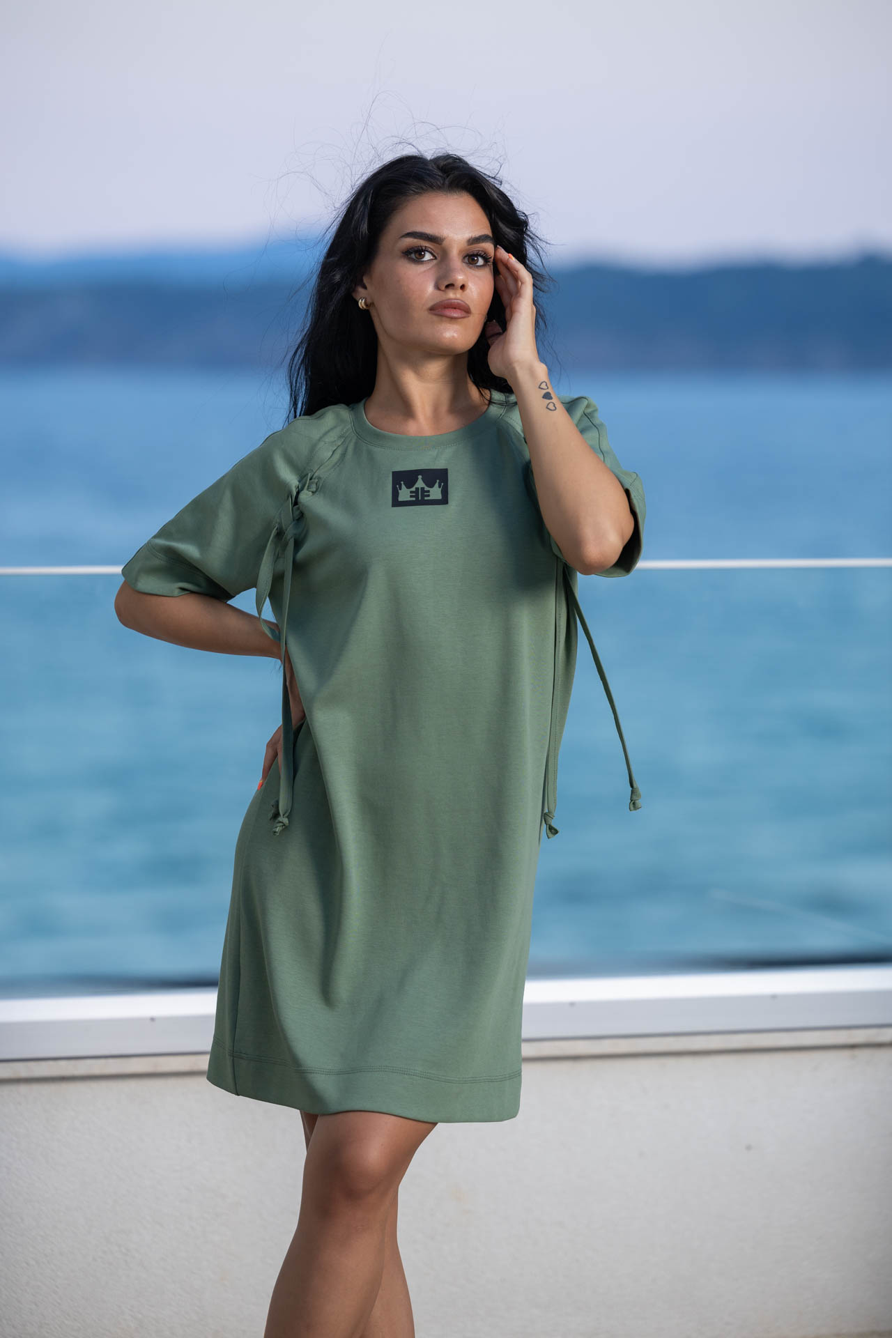 Дамска рокля veteida green-654