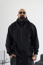 Мъжко зимно яке с обемна качулка the king-м141