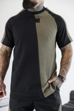 Мъжка тениска с двуцветен дизайн the king-м159