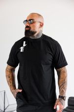 Мъжка тениска в черен цвят the king-м148