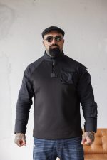 Мъжка блуза с ефектни ръкави the king-м162