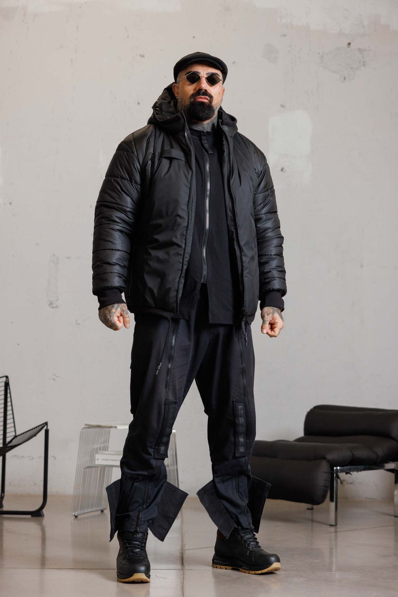 Мъжко зимно яке the king black-м164 - Image 2