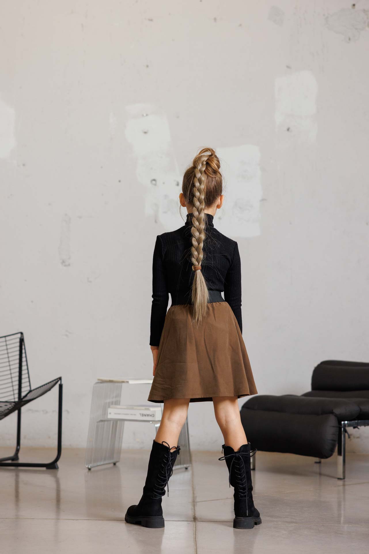 Детско поло в черен цвят krazy-к022 - Image 4