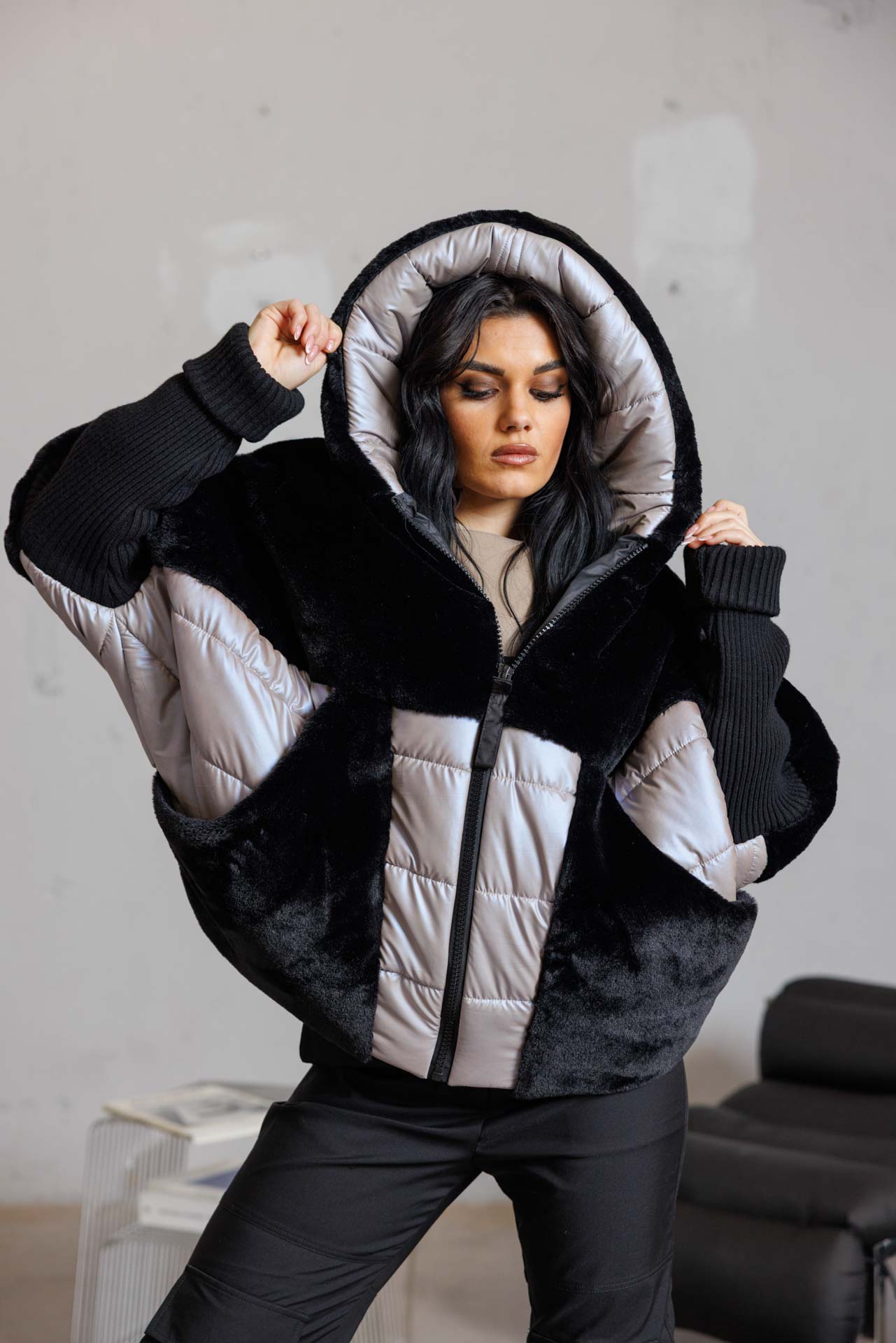 Дамско зимно яке soft touch-690