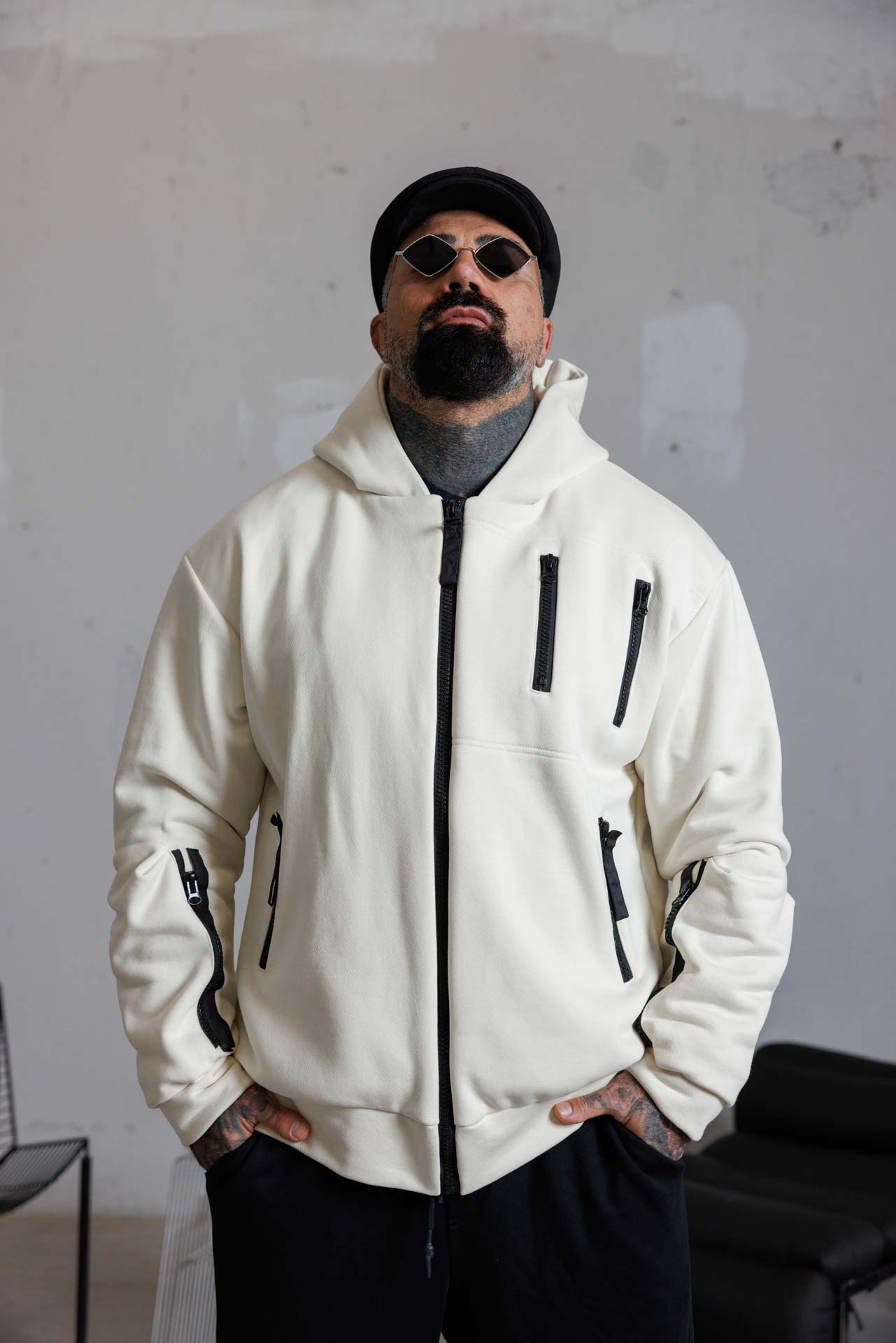 Мъжко зимно яке the king white-м156