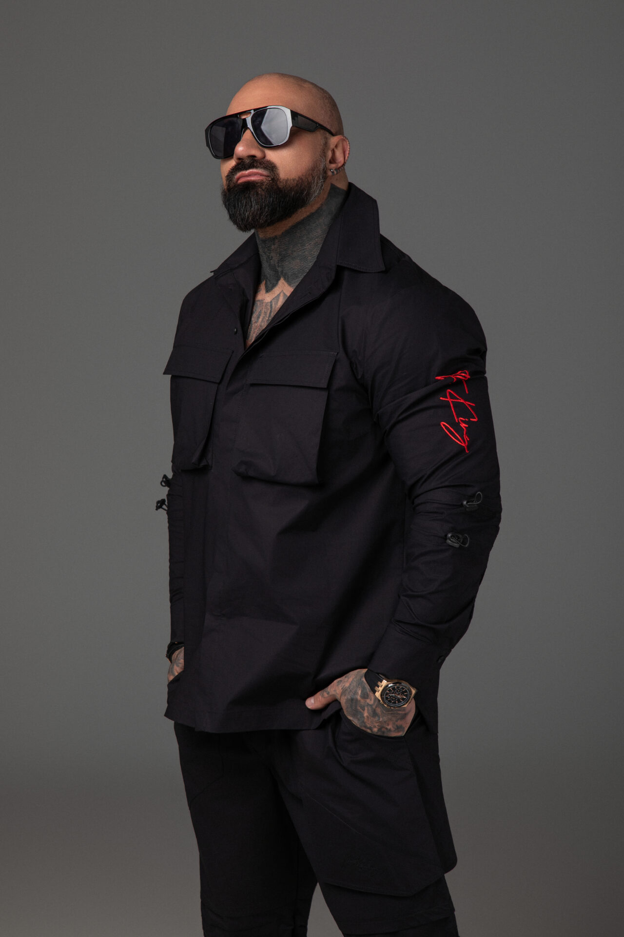 Мъжка риза the king black-м170