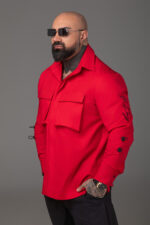 Мъжка риза the king red-м170