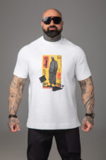 Мъжка тениска the king white-м181