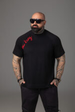 Дизайнерска памучна тениска с артистичен принт the king-м184