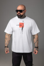 Мъжка тениска the king white-м182