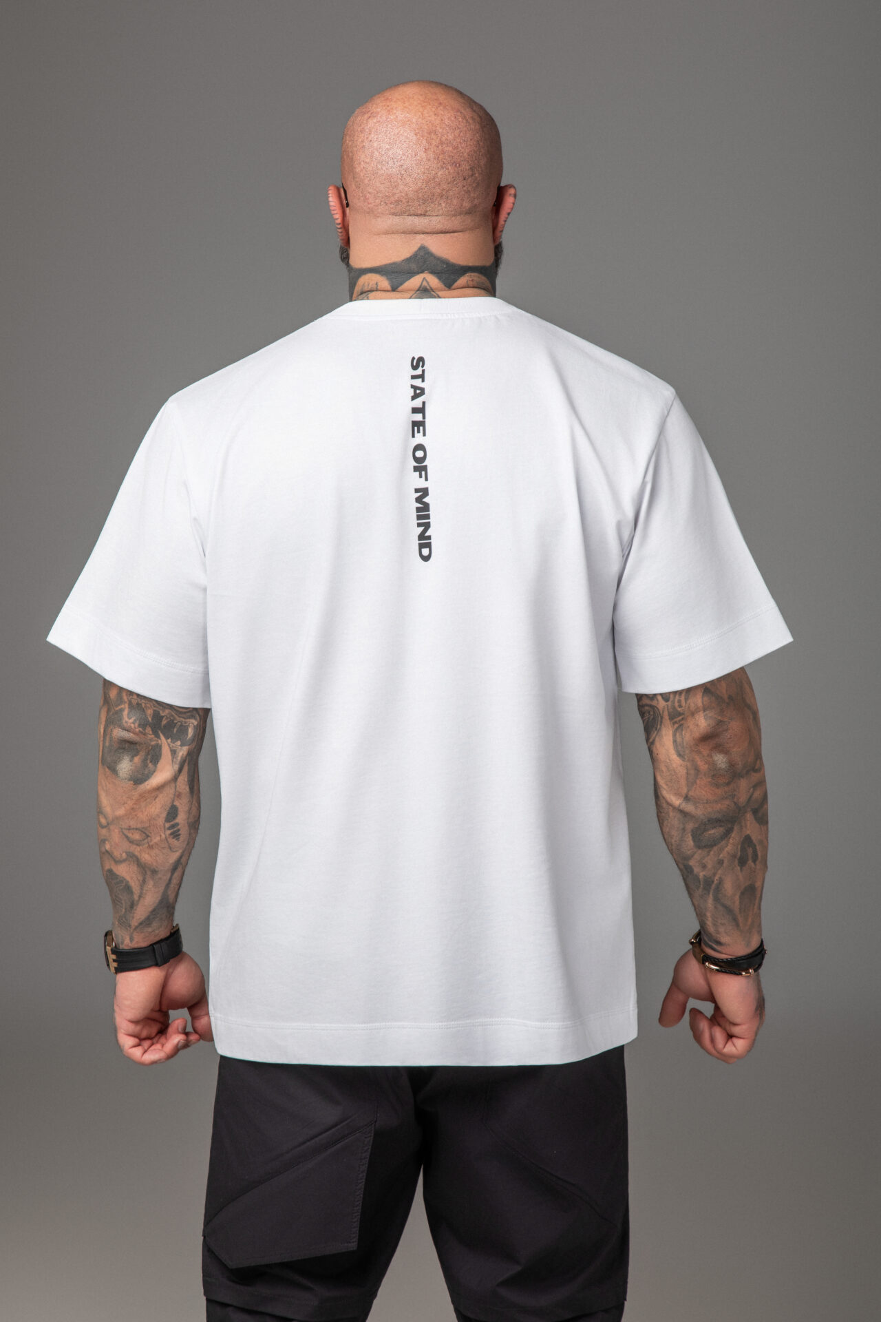 Мъжка тениска bold face print tee- - Image 3