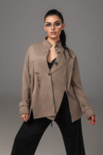 Дамско памучно яке с модерен силует veteida aura-705