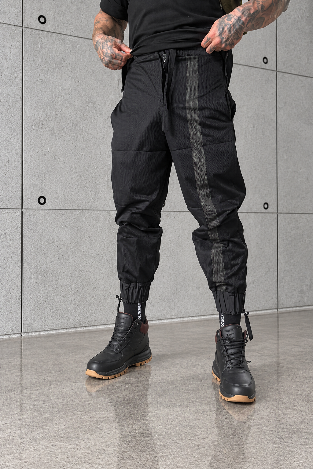 Мъжки дизайнерски панталон the king black line-м200