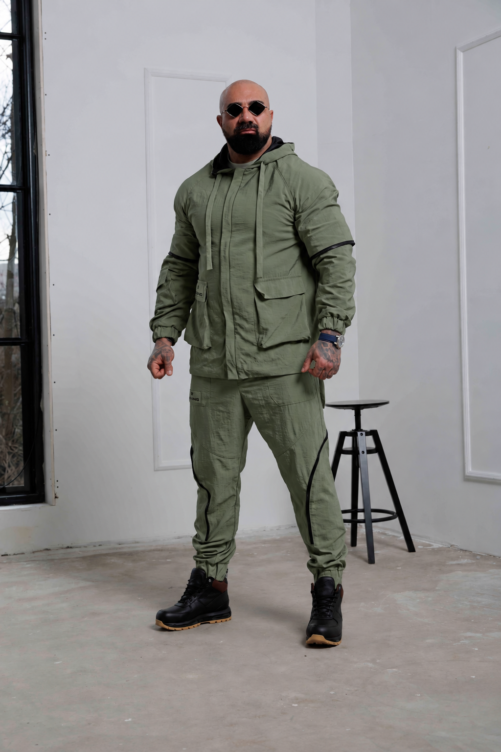 Мъжки дизайнерски сет the king green-м6
